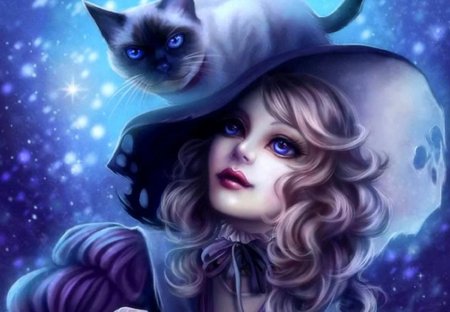 Ведьма с котом