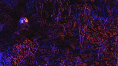 Неоновые листья