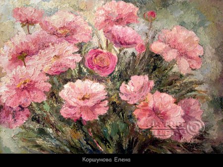 Огюст Ренуар пионы