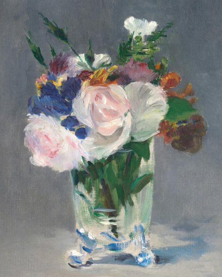 Эдуард Мане цветы в хрустальной вазе 1882