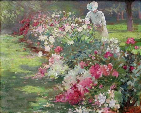 Клод Моне пионы