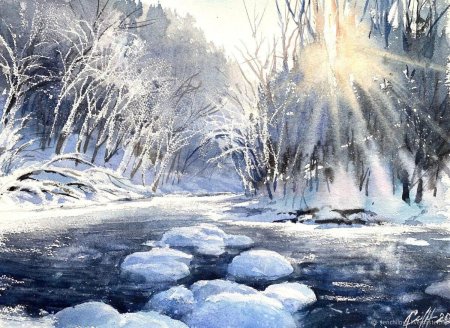 Евгения Сенчилова акварели