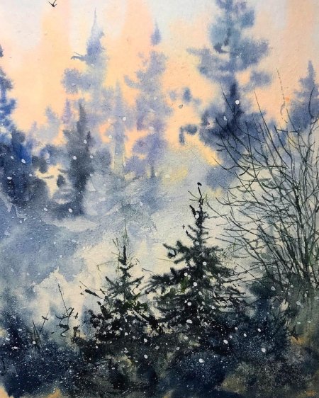 Акварель Небеснова Елена