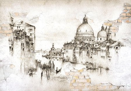 Итальянские пейзажи в графике