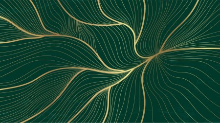 Фон изумрудный с золотом