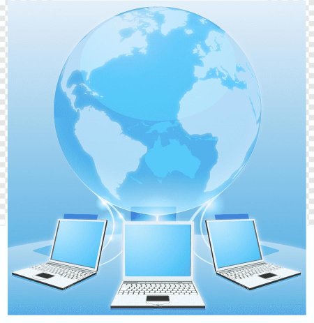 Глобус с компьютером