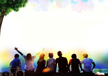 Молодежь фон