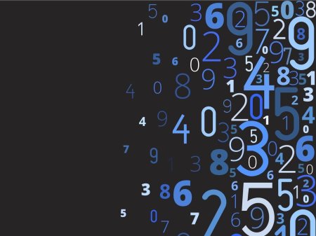 Цифры фон