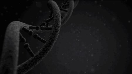 ДНК на черном фоне