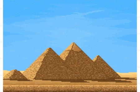 Пиксельная пирамида