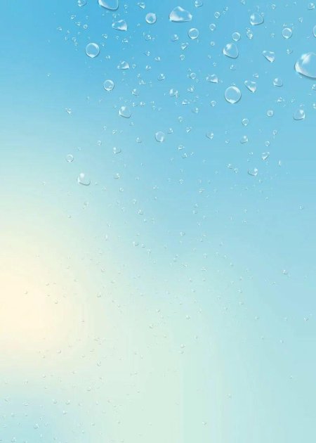 Голубой фон с пузырьками