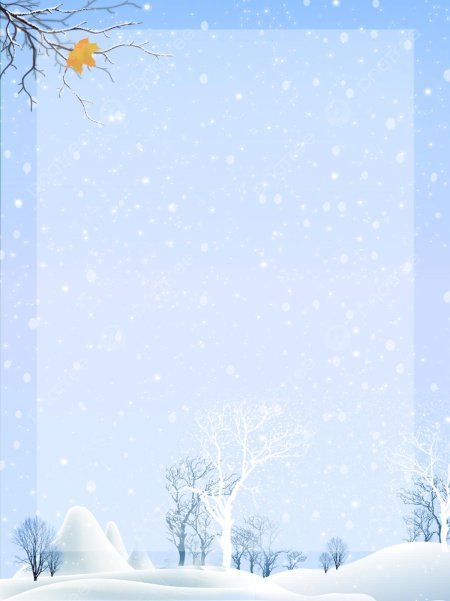 Зимний фон для презентации