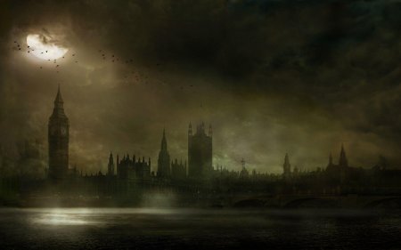 Туманный Лондон 19 века арт