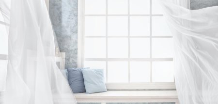 Белые шторы