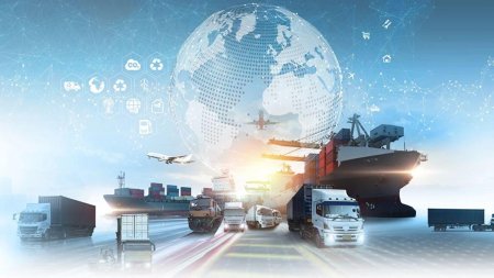 Фон логистики панорама