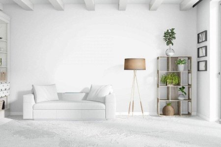 Пустая стена в интерьере