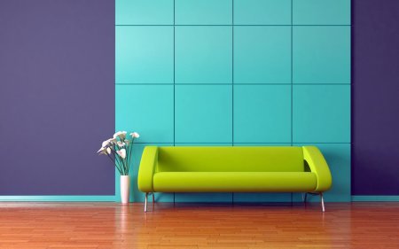 Разноцветная стена