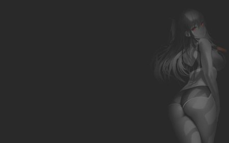 Аниме девушки на темном фоне