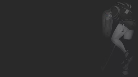 Аниме девушки на черном фоне