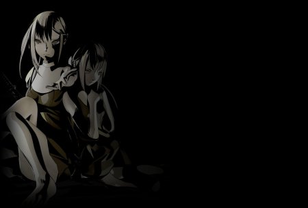 Аниме фон чб