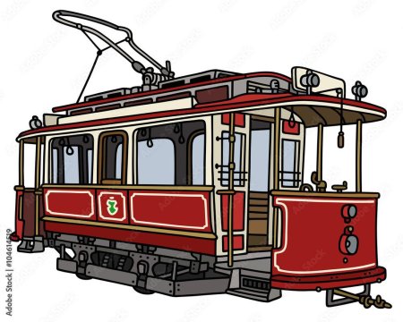 Трамвай картинка