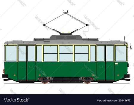 Трамвай с боку