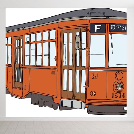 Трамвай рисунок