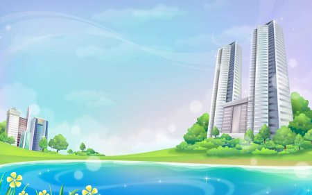 Мультяшный город