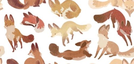 Паттерн с лисами