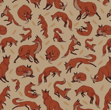 Паттерны с лисами