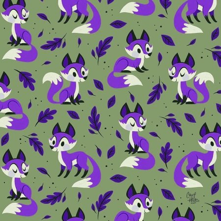 Фон с лисами