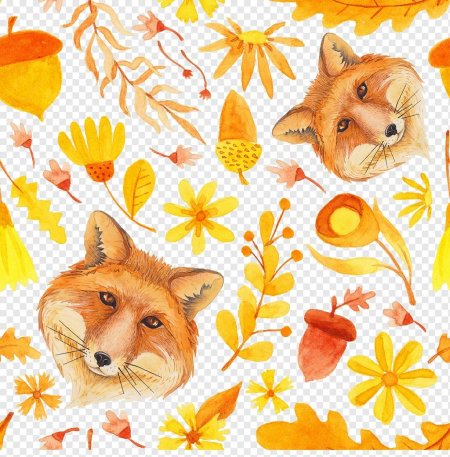 Фон с лисами