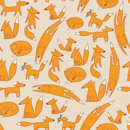 Паттерн с лисами