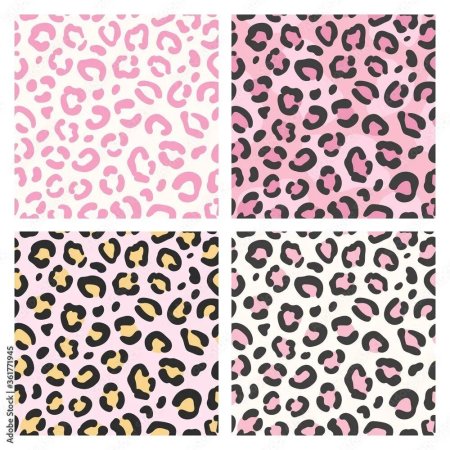 Розовый леопард принт