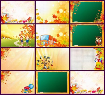 Фоны для школьных бейджиков