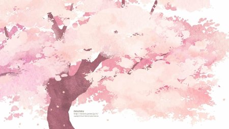 Сакура акварелью