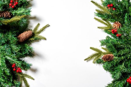 Ветка с шишками Новогодняя