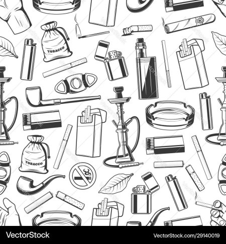 Табачные аксессуары вектор