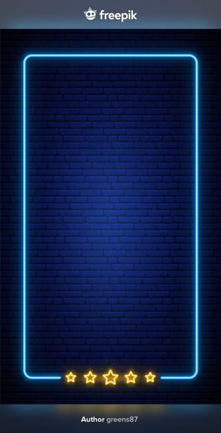 Неоновая рамка вертикальная