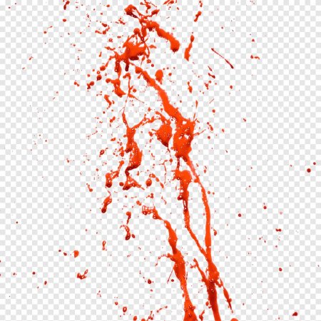 Подтеки крови на белом фоне