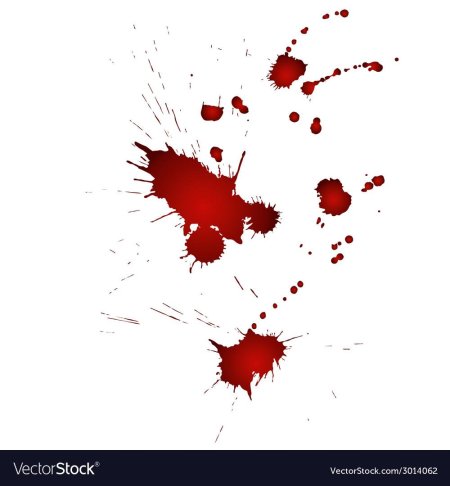 Пятна крови на прозрачном фоне