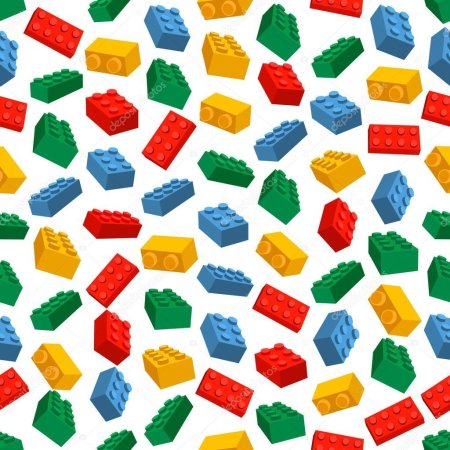 Разноцветные кубики лего