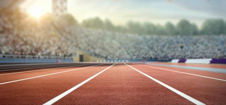 Беговая дорожка на стадионе