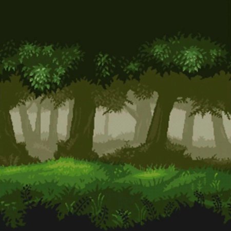 Лес мультяшный