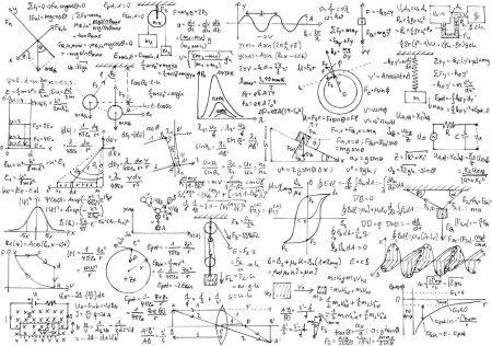 Формулы фон белый физика