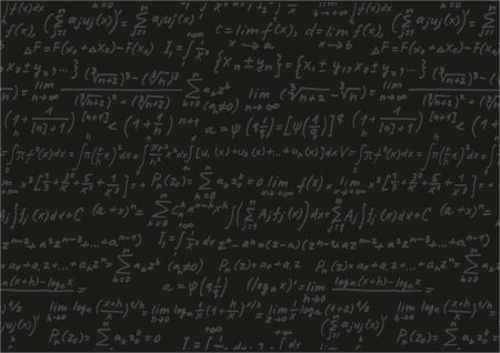 Доска с математическими формулами