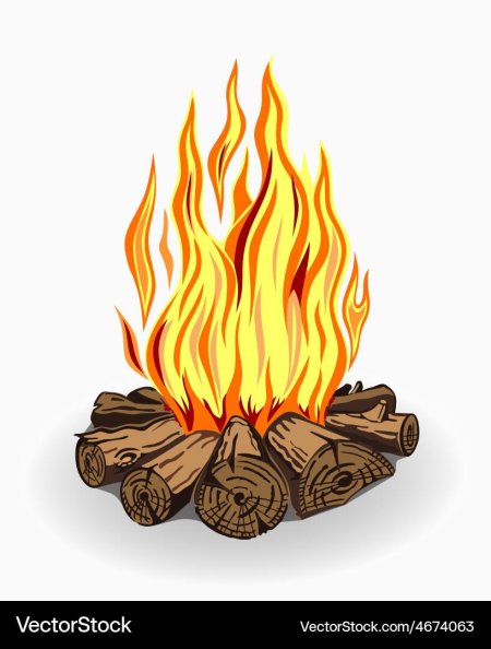 Костер рисунок