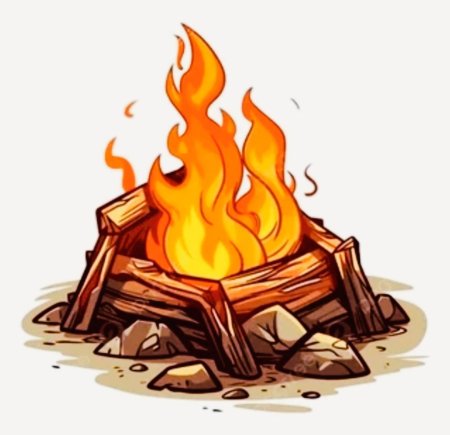 Костер клипарт
