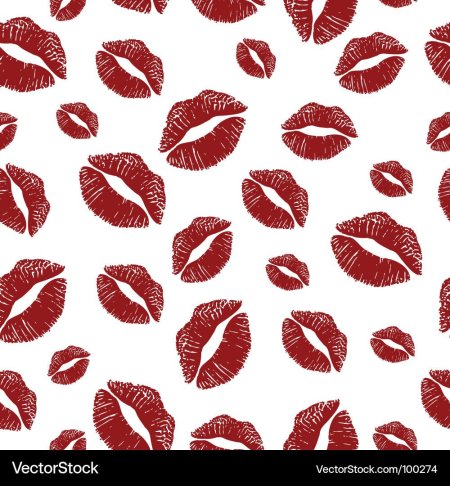 Фон с поцелуями