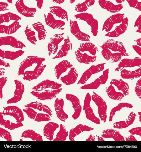 Фон с поцелуями